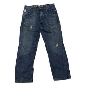 PARASUCO DENIM LEGEND Luxury Designer Distressed Denim Jeans Mens 36x32